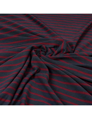 Tissu d'habillement rayures grande largeur bleu