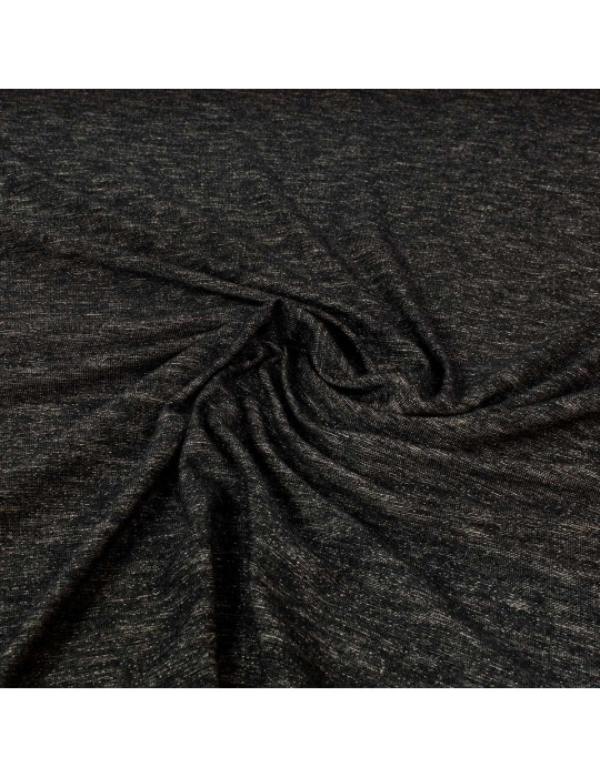 Tissu d'habillement polyester/élasthanne noir