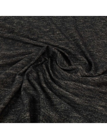 Tissu d'habillement polyester/élasthanne noir