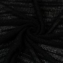 Tissu lainage tricot noir