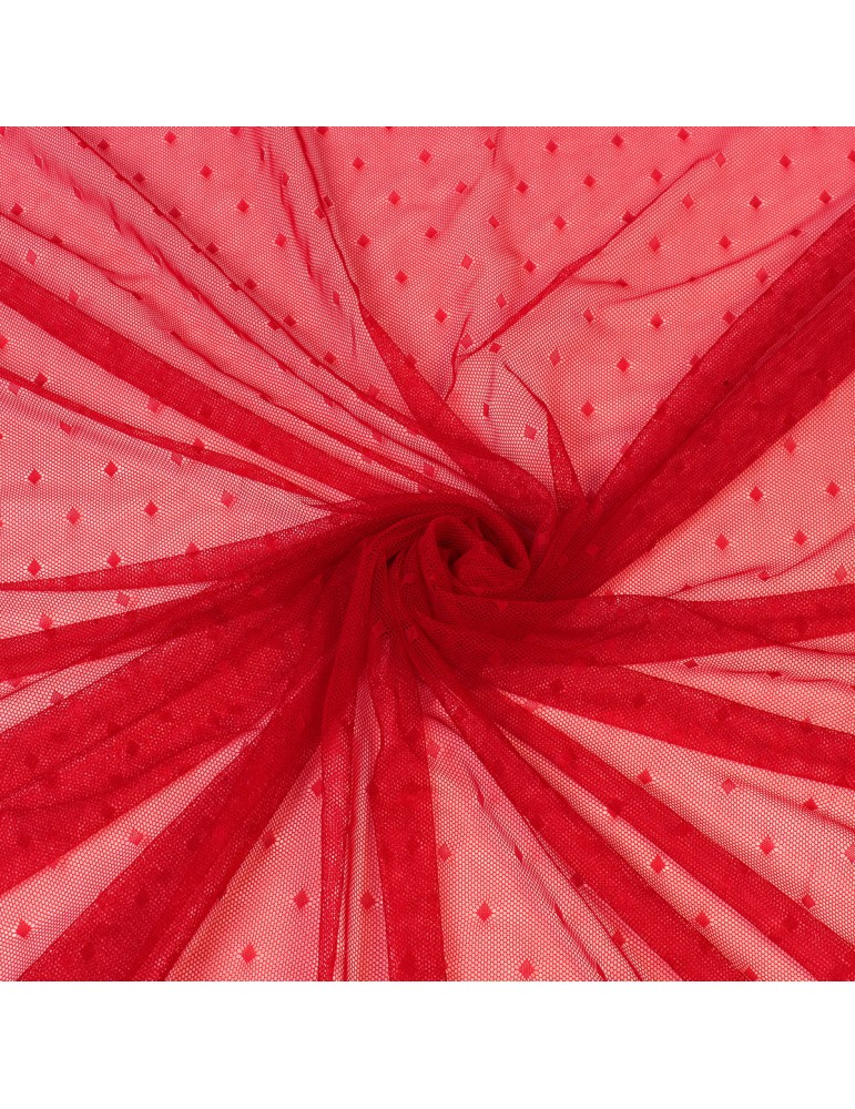 Tissus résille polyamide rouge Tissus résille polyamide rouge