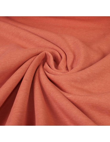 Tissu polaire coton orange