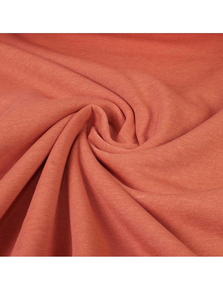 Tissu molleton uni orange Tissu molleton uni orange