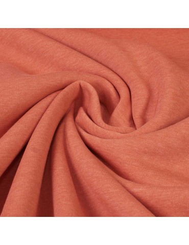 Tissu polaire coton orange