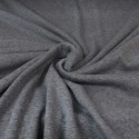 Tissu polaire coton gris chiné Tissu polaire coton gris chiné