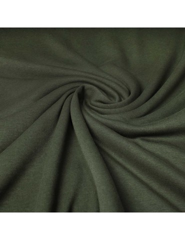 Tissu polaire coton vert