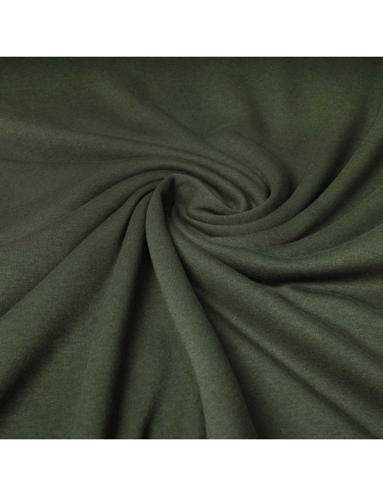 Tissu polaire coton vert
