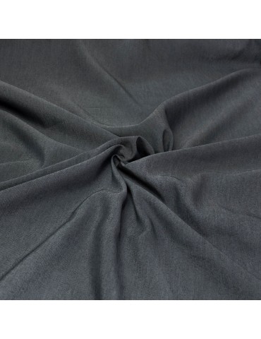 Tissu coton/polyester uni gris