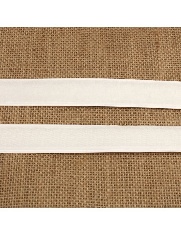 Ruban auto-agrippant adhésif blanc mâle/femelle 20 mm