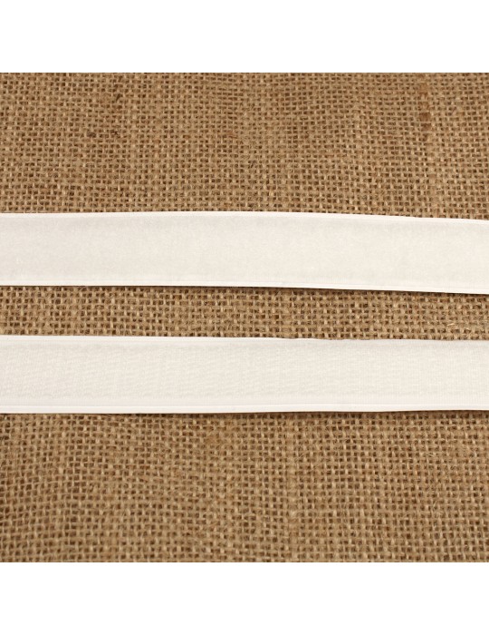 Ruban auto-agrippant adhésif blanc mâle/femelle 20 mm