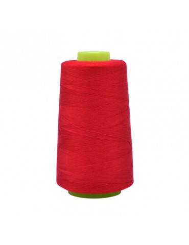 Cône fil à coudre 100 % polyester 3000 yards rouge