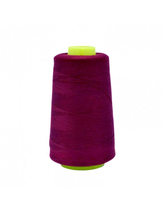 Cône fil à coudre 100 % polyester 3000 yards bordeaux