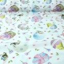 Tissu coton/polyester Pâques Tissu coton/polyester Pâques