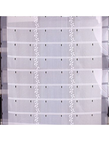 Voilage modulable largeur 90 cm blanc