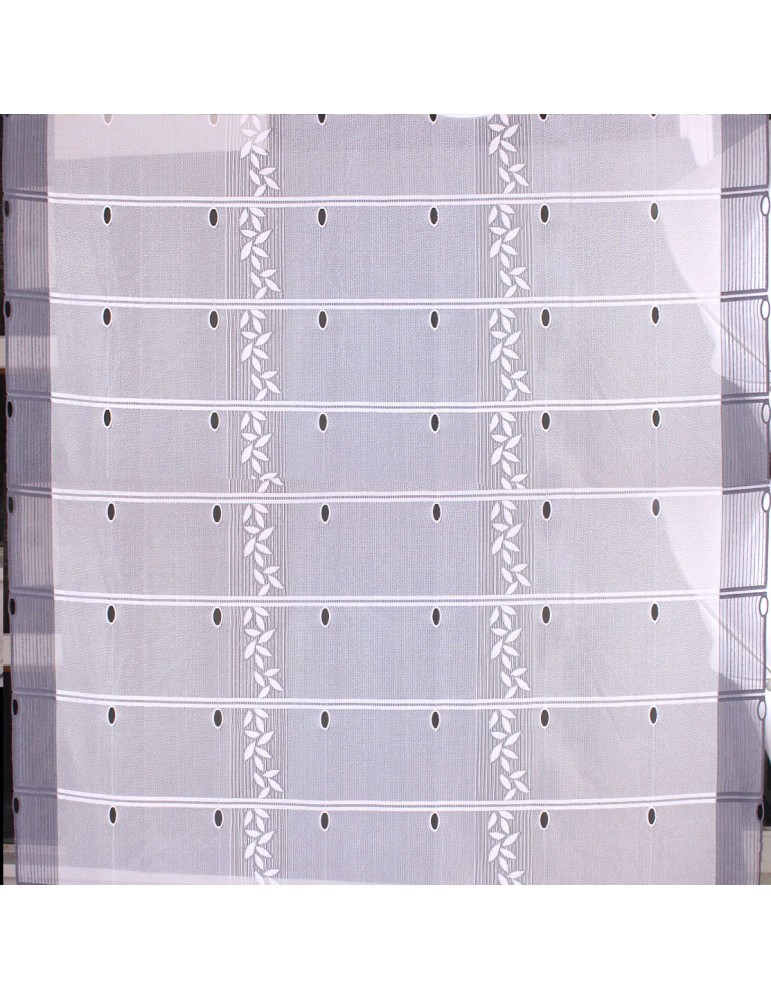 Voilage modulable largeur 90 cm blanc