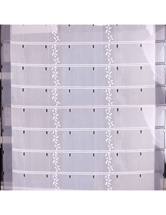 Voilage modulable largeur 90 cm blanc