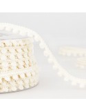 Galon pompons 6 mm beige Galon pompons 6 mm beige