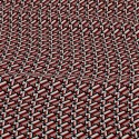 Tissu viscose géométrique rouge/noir