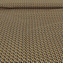 Tissu viscose géométrique jaune/noir
