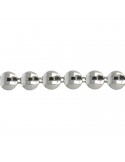 Galon perles rondes 10 mm  argenté
