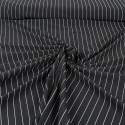 Tissu jersey rayure noir Tissu jersey rayure noir