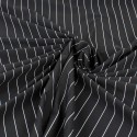 Tissu jersey rayure noir Tissu jersey rayure noir