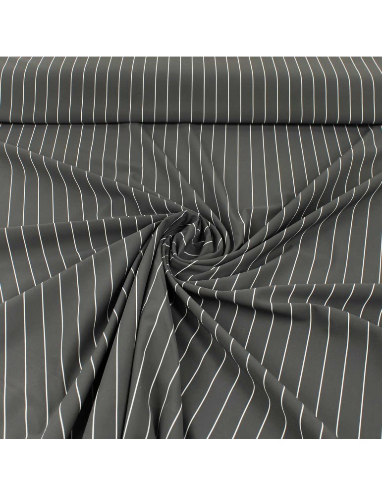 Tissu jersey rayure gris Tissu jersey rayure gris