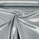 Tissu satin uni gris clair