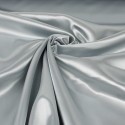 Tissu satin uni gris clair