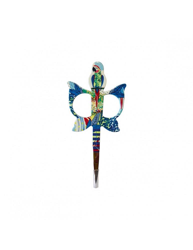 Ciseaux de broderie fantaisie 9 cm perroquet bleu Ciseaux de broderie fantaisie 9 cm perroquet bleu