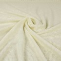 Tissu jersey maille carrée ivoire Tissu jersey maille carrée ivoire