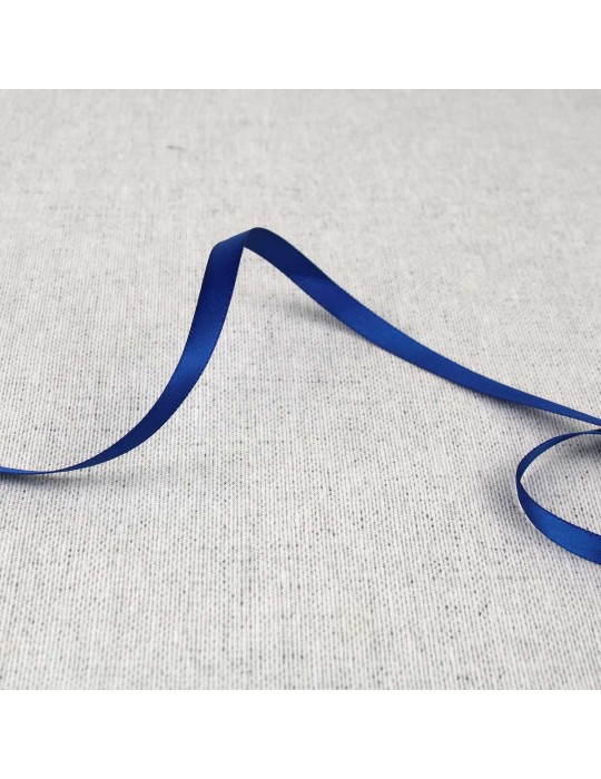 Ruban satin double face 6 mm bleu