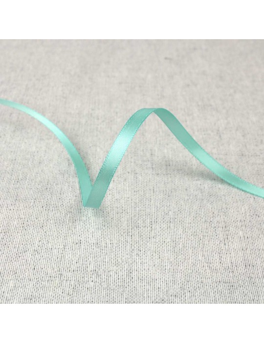 Ruban satin double face 6 mm bleu