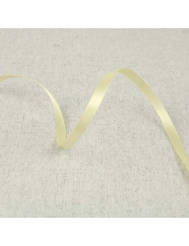 Ruban satin double face 6 mm blanc