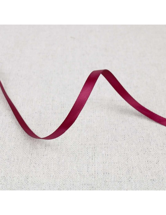 Ruban satin double face 6 mm marron