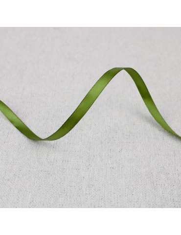 Ruban satin double face 6 mm vert