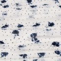 Coupon jersey volants 200 x 137 cm blanc