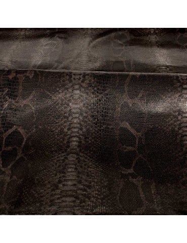 Coupon toile reptile 300 x 137 cm marron