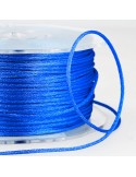Cordon queue de rat 2 mm bleu