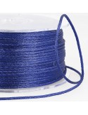 Cordon queue de rat 2 mm bleu