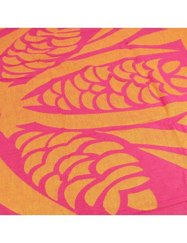 Fouta coton 100 x 200 cm rose