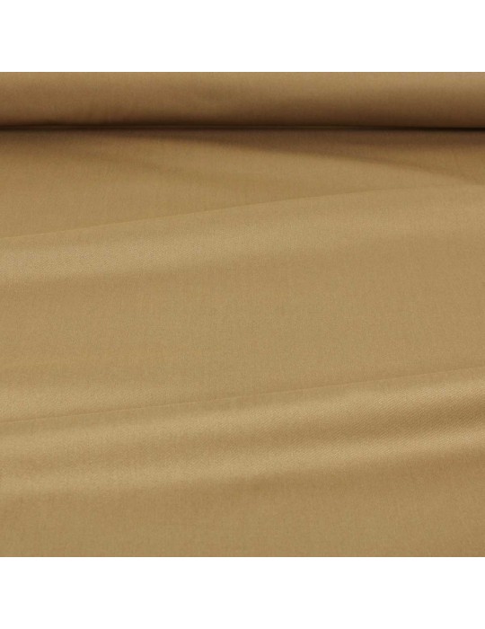 Tissu coton uni camel