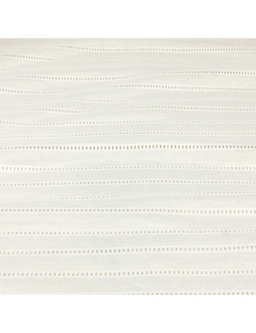 Tissu jersey style broderie blanc