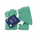 Set de 4 serviettes de toilette vertes claires 30 x 30 cm Set de 4 serviettes de toilette vertes claires 30 x 30 cm