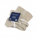 Set de 4 serviettes de toilette beiges 30 x 30 cm Set de 4 serviettes de toilette beiges 30 x 30 cm