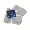 Set de 4 serviettes de toilette grises 30 x 30 cm Set de 4 serviettes de toilette grises 30 x 30 cm