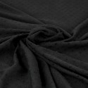 Tissu polyester plumetis noir Tissu polyester plumetis noir