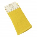 Set de 2 essuie-mains éponge moutarde 50 x 50 cm Set de 2 essuie-mains éponge moutarde 50 x 50 cm