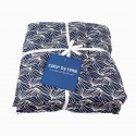 Set de 2 galettes de chaise marine 40 x 40 cm Set de 2 galettes de chaise marine 40 x 40 cm