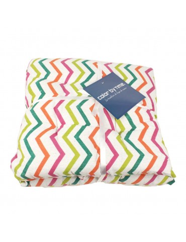 Set de 2 galettes de chaise multicolores 40 x 40 cm